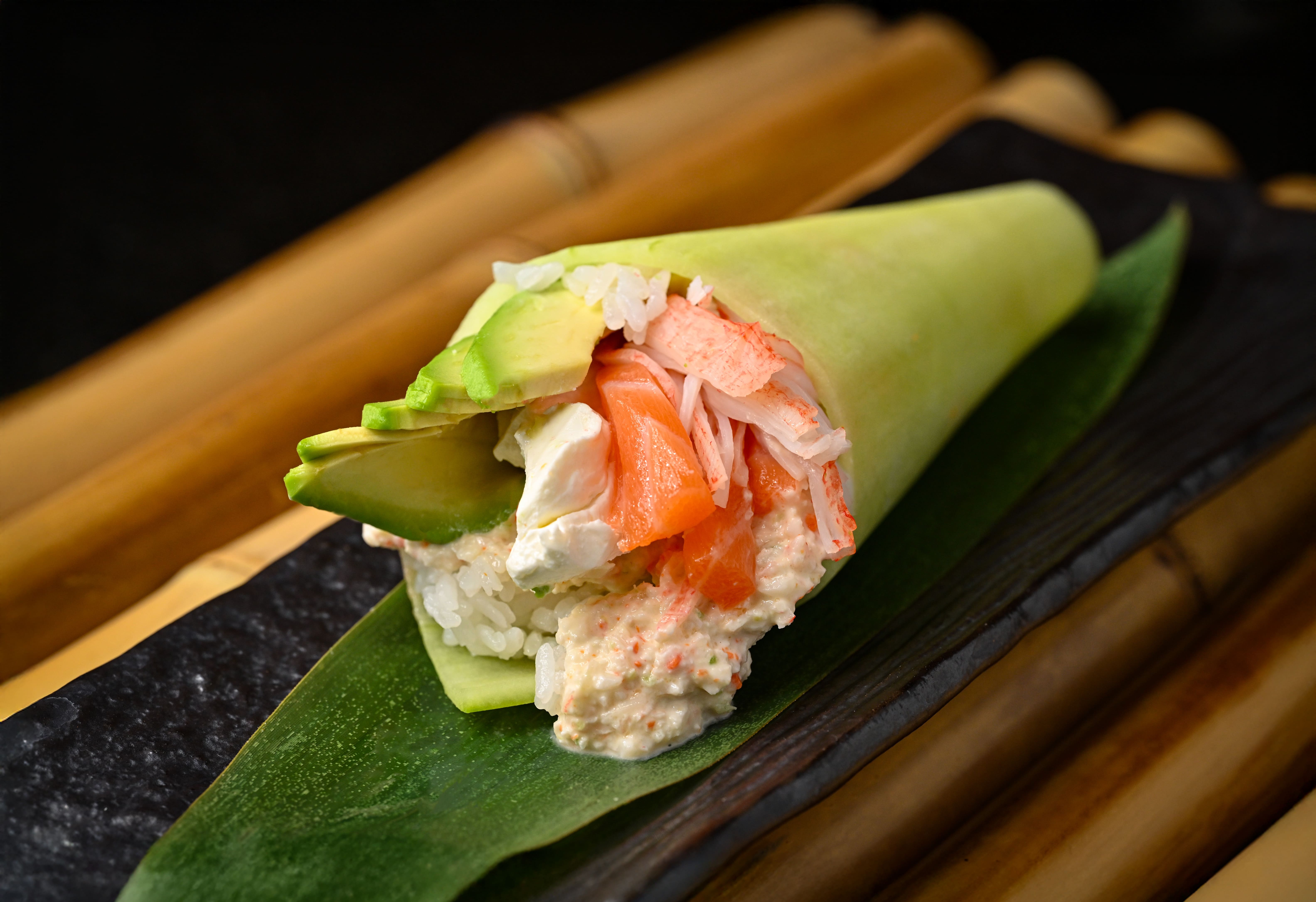 Sushi roll at Sushi Central near The Woodlands TX